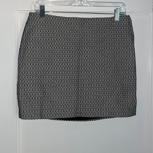 Black and White Mini Skirt